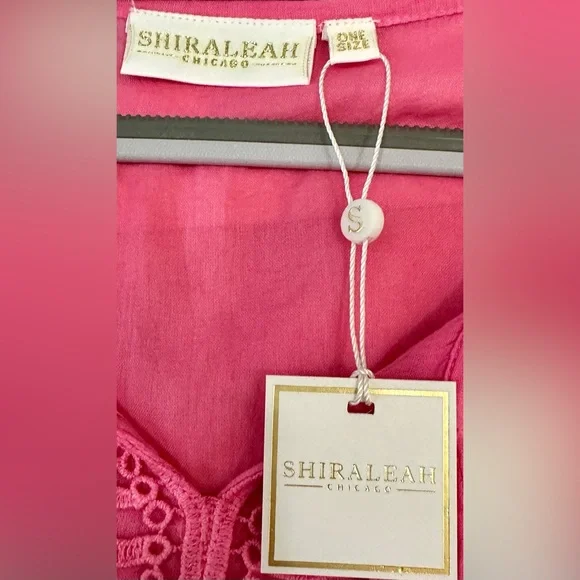 NWT Shiraleah of Chicago Cotton Dolman Sleeve Swim Cover-Up w/ Tassels - Picture 7 of 8